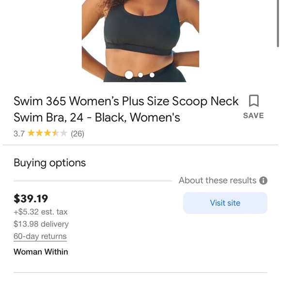 Swim 365 scoop top bathing suit - Picture 7 of 8